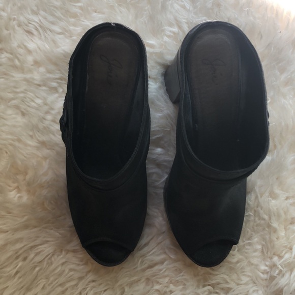Joie like new black leather platform booties, 39 - Picture 3 of 6